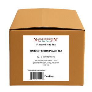 HARVEST MOON PEACH TEA – 1 oz Filter Packs – 50 Count