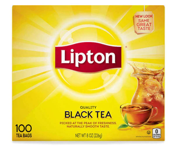 Lipton Tea Bags - 100% Natural, Regular - 100ct Box