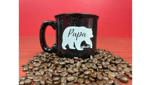 Papa Bear Campfire Ceramic Mug 15 oz.
