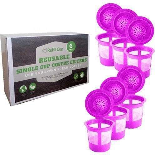 6 Pack Reusable K Cups   Refillable Single Cup
