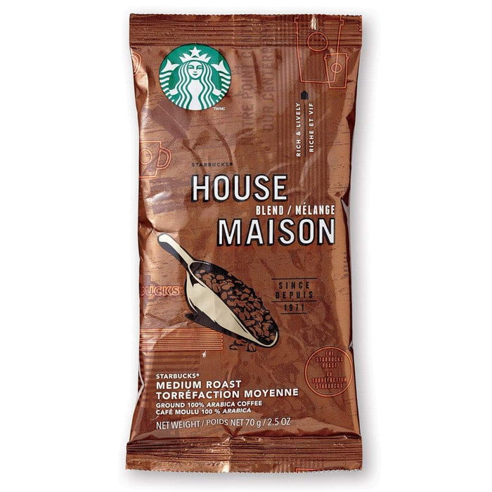 Starbucks Coffee - House Blend - 2.5 oz Pillow Pack - 18 count Box