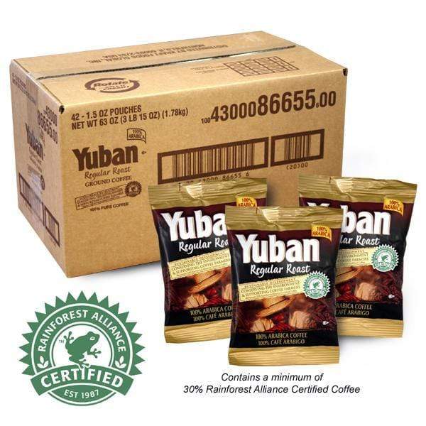 Yuban Coffee - Regular Roast (100% Arabica) - 42 - 1.5 oz. Pillow Pack - 12 Cup