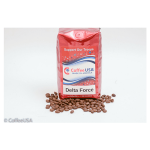 french roasted coffee beans by usa delta force