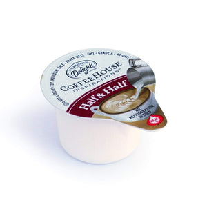 International Delight Liquid Creamer - Real Dairy Half and Half (UHT, No Refrig) - 180ct Tubs
