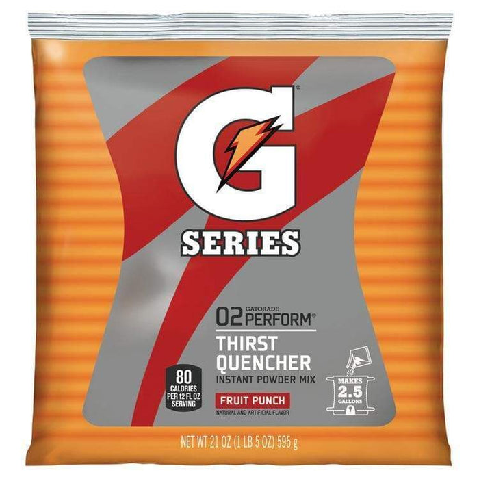 Gatorade Instant Powder Mix - Fruit Punch - 21oz Package (2.5 Gallon)