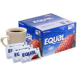 Equal Sweetener Packets - NutraSweet Sugar Substitute - Box of 2,000